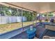 Screened patio offers a tranquil view of the backyard and ample seating space at 2933 Stratford Dr, Largo, FL 33771