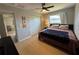 Comfortable bedroom with ceiling fan, closet and dresser at 3300 58Th N St, St Petersburg, FL 33710