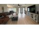 Open living room featuring modern furniture, light floors, and ample natural light at 3300 58Th N St, St Petersburg, FL 33710