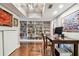 Inviting home office with custom built-in bookshelves and a well-lit workspace at 3304 Latania Dr, Tampa, FL 33618