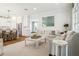 Open-concept living room and kitchen provides ample space for entertaining and everyday living at 3619 W Leona St, Tampa, FL 33629