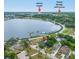 A stunning aerial view of the property with proximity to Advent Health and Tarpon Springs Golf Course at 401 Whitcomb Blvd, Tarpon Springs, FL 34689