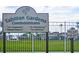 Sign for Tahitian Gardens Condominiums, a 55+ community with a private property and no soliciting policy at 4345 Tahitian Gardens Cir # C, Holiday, FL 34691
