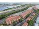Wide aerial of condo complex with boat access, waterway and convenient highway access at 5000 Culbreath Key Way # 4-108, Tampa, FL 33611