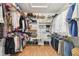 Walk-in closet with an abundance of hanging and shelf storage for optimal organization at 531 Sandy Hook Rd, Treasure Island, FL 33706