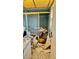 Bathroom under renovation with a vanity, shower, and toilet, with tile floors and shower at 7012 Pin Cherry Ln, Port Richey, FL 34668