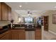 An open kitchen design offering views of the living area, providing functionality and seamless flow at 7069 Key Haven Rd # 602, Seminole, FL 33777