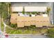 Bird's-eye view of the condo building showcasing its layout at 7606 Woodbridge Blvd, Tampa, FL 33615