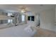 Bright bedroom with a king bed, bunk beds, ceiling fan, closet, and bathroom access at 8117 Bay Dr, Tampa, FL 33635