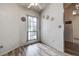Neutral room with a ceiling fan, luxury vinyl plank floors, and a window at 8913 Welsh Way, Hudson, FL 34667