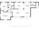 Detailed floor plan displaying the layout of the house, including the living room, bedrooms, kitchen, and bathrooms at 895 Joan St, Dunedin, FL 34698