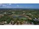 Large aerial view of the land showcasing trees and a pond at 10030 Lake Dr, Weeki Wachee, FL 34613