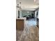 Kitchen with island and dining area with contemporary décor at 10030 Lake Dr, Weeki Wachee, FL 34613