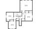 Detailed floor plan showcasing the layout of the second floor, including the bedrooms and bathroom at 11320 Lazy Hickory Ln, Tampa, FL 33635