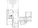 Detailed floor plan showcasing the layout of the first and second floor, including the pool, spa, and owner's suite at 11320 Lazy Hickory Ln, Tampa, FL 33635