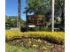 Sign marking the entrance to Countryway Private Park surrounded by landscaping and mature trees at 11619 Fox Creek Dr, Tampa, FL 33635