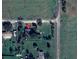 Overhead view of the 11951 property with yard, located at the corner of Wichers Rd and Acreage Ln at 11951 Wichers Ln, San Antonio, FL 33576