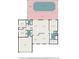 Detailed floor plan showcasing the layout of the home, including room dimensions at 16201 Country Crossing Dr, Tampa, FL 33624