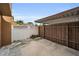 Fenced side yard and patio area, providing a private outdoor space at 1864 Clearbrooke Dr, Clearwater, FL 33760