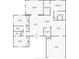 Detailed floor plan showcasing the layout of this beautiful home, including bedrooms, bathrooms, kitchen, living spaces, and garage at 1891 Harmony Dr, Clearwater, FL 33756