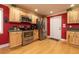 Fully equipped kitchen with stainless steel appliances, ample cabinet space, and hardwood floors at 1891 Harmony Dr, Clearwater, FL 33756