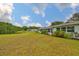 Well-maintained lawn and pond views enhance this lovely backyard at 1902 Hanson Ct # 308, Sun City Center, FL 33573