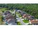Lovely aerial view of a residential neighborhood with well-maintained homes and green landscaping at 2349 Wood Pointe Dr, Holiday, FL 34691