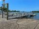 Community waterfront dock for boating and fishing access on a sunny day with clear waters at 2349 Wood Pointe Dr, Holiday, FL 34691
