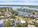 Scenic aerial view of the home, neighborhood, and the beautiful bay and waterways at 306 12Th Ave, Indian Rocks Beach, FL 33785