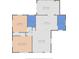 Here's a detailed floor plan of a home with the bedroom, bathroom, kitchen, and living room measurements at 306 12Th Ave, Indian Rocks Beach, FL 33785