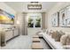 Cozy bonus room with sectional seating, a decorative ceiling fan, and a flat screen television at 3198 Malta Ave, Wesley Chapel, FL 33543