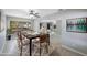 Cozy dining room featuring stylish decor and seamless transition to the living area at 4558 23Rd N Ave, St Petersburg, FL 33713