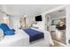 Well-lit main bedroom with open access to living room and bathroom at 4601 83Rd N Ave, Pinellas Park, FL 33781