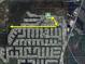 Overhead view of neighborhood canal system with roads and directional arrows at 5144 Cedarbrook Ln, Hernando Beach, FL 34607