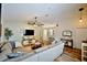 Comfortable living room with vaulted ceilings, modern furnishings, and a relaxing atmosphere at 759 Cape Cod Cir, Valrico, FL 33594