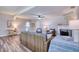 Cozy living area showcasing a fireplace, comfortable seating arrangement, and stylish decor at 770 27Th S Ave, St Petersburg, FL 33705