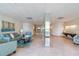 Relaxing lobby area offers comfortable seating and mirrored pillars at 80 Rogers St # 6D, Clearwater, FL 33756