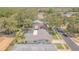 Aerial view of a home showcasing the backyard pool and surrounding neighborhood at 9930 121 N St, Seminole, FL 33772