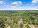 A neighborhood aerial view shows homes nestled among mature trees and landscaping at 103 Hickory Creek Blvd, Brandon, FL 33511