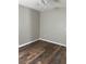 Vacant bedroom featuring dark wood flooring and a ceiling fan at 11102 Summer Star Dr, Riverview, FL 33579