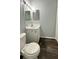 Bathroom with vanity, mirror, and neutral paint at 1400 Costa Mesa Dr, Wesley Chapel, FL 33543