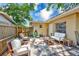 Cozy patio with comfortable seating, perfect for outdoor relaxation and entertaining at 1433 Spring Ln, Clearwater, FL 33755