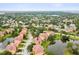 Sprawling aerial perspective of the Sunset Bay community with ponds, mature trees, and manicured lawns at 1532 Citrine Trl, Tarpon Springs, FL 34689