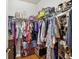 Walk-in closet with plenty of storage space for your wardrobe needs at 1532 Citrine Trl, Tarpon Springs, FL 34689