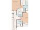 Upstairs floor plan with 16'11