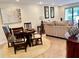 Living room with dining area, comfortable seating, and lots of natural light at 29129 Bay Hollow Dr # 3201, Wesley Chapel, FL 33543