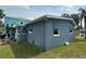 Exterior shot of the rear of the house, showing the siding and roofline at 3007 Clinton S St, Gulfport, FL 33707
