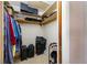 Walk-in closet with shelves and room for suitcases at 3560 Beach Se Dr, St Petersburg, FL 33705