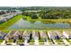 Areal shot showcasing the harmonious blend of residential living and natural beauty with pond views at 36673 Spanish Rose Dr, Dade City, FL 33525