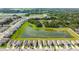 Aerial shot highlights the proximity to ponds and green spaces for homes in this planned community at 36673 Spanish Rose Dr, Dade City, FL 33525